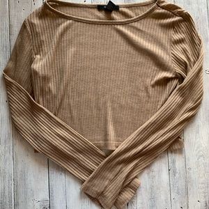 Long sleeve crop top